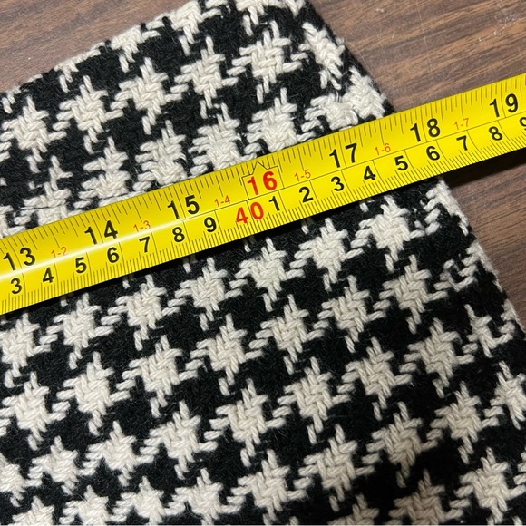 Vintage Gap Houndstooth Mini Skirt Black White Wool Blend Lined 8 Legally Blonde - Picture 8 of 9